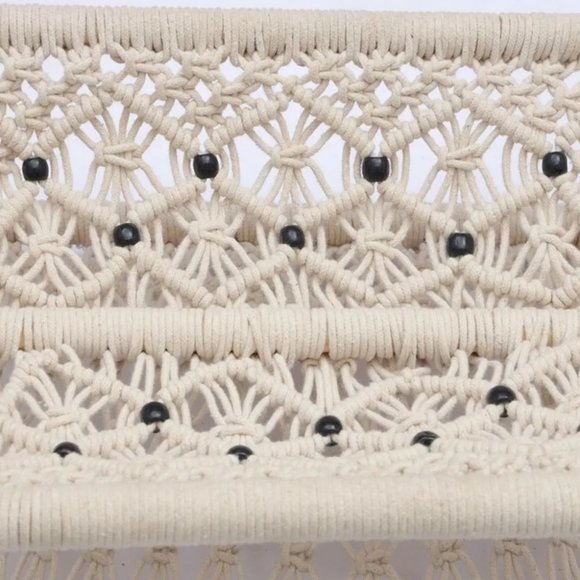 Macrame Rehal Religious Book Stand, 12x12 - Picture 6 of 6